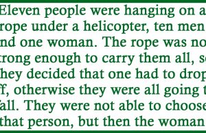 The woman made a very touching speech.