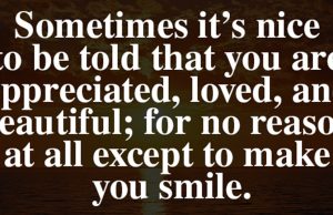 Sometimes it’s nice to be told