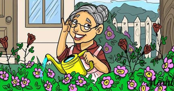 Where is grandma’s boyfriend in the picture?