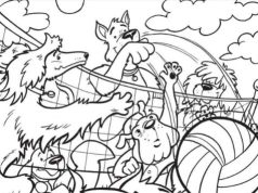 Hidden Picture: Volleyball.