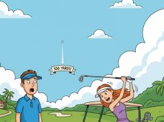 Sam and his wife Rachel were playing golf